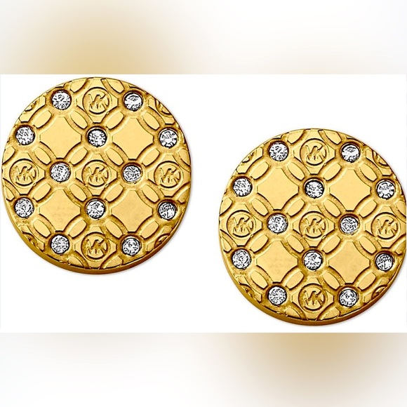 Michael Kors Rose Gold Stud Earrings - Picture 1 of 6